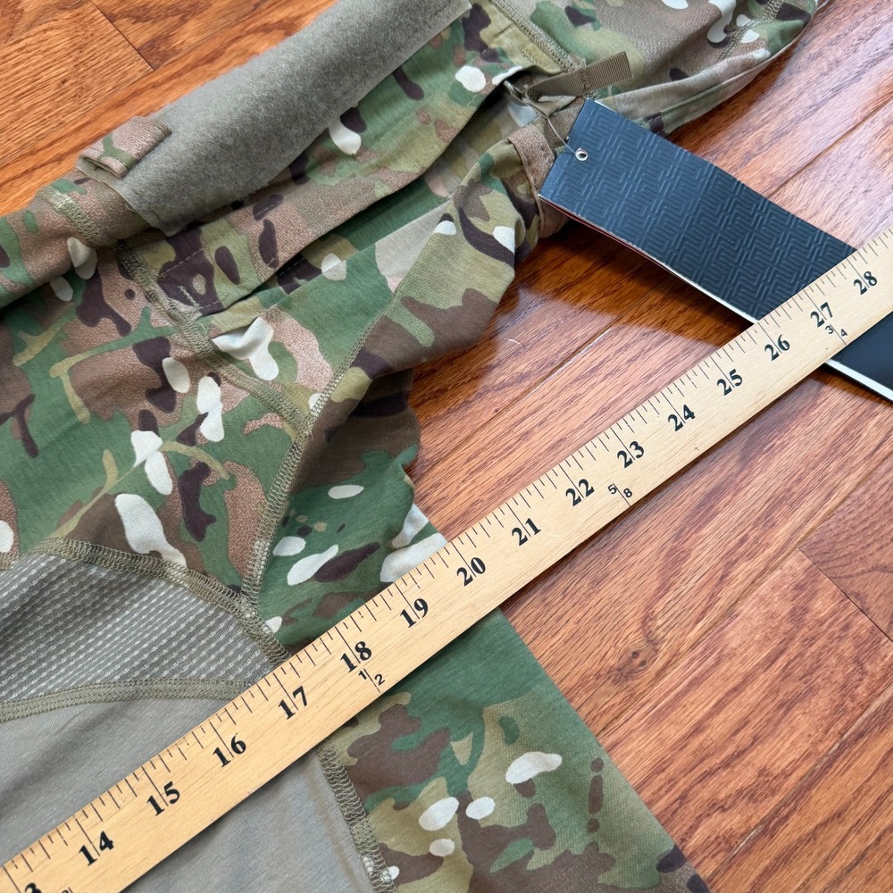 Massif Army Combat Shirt Large Flame Resistant Multicam Full Throttle NYC Logo - Picture 12 of 14